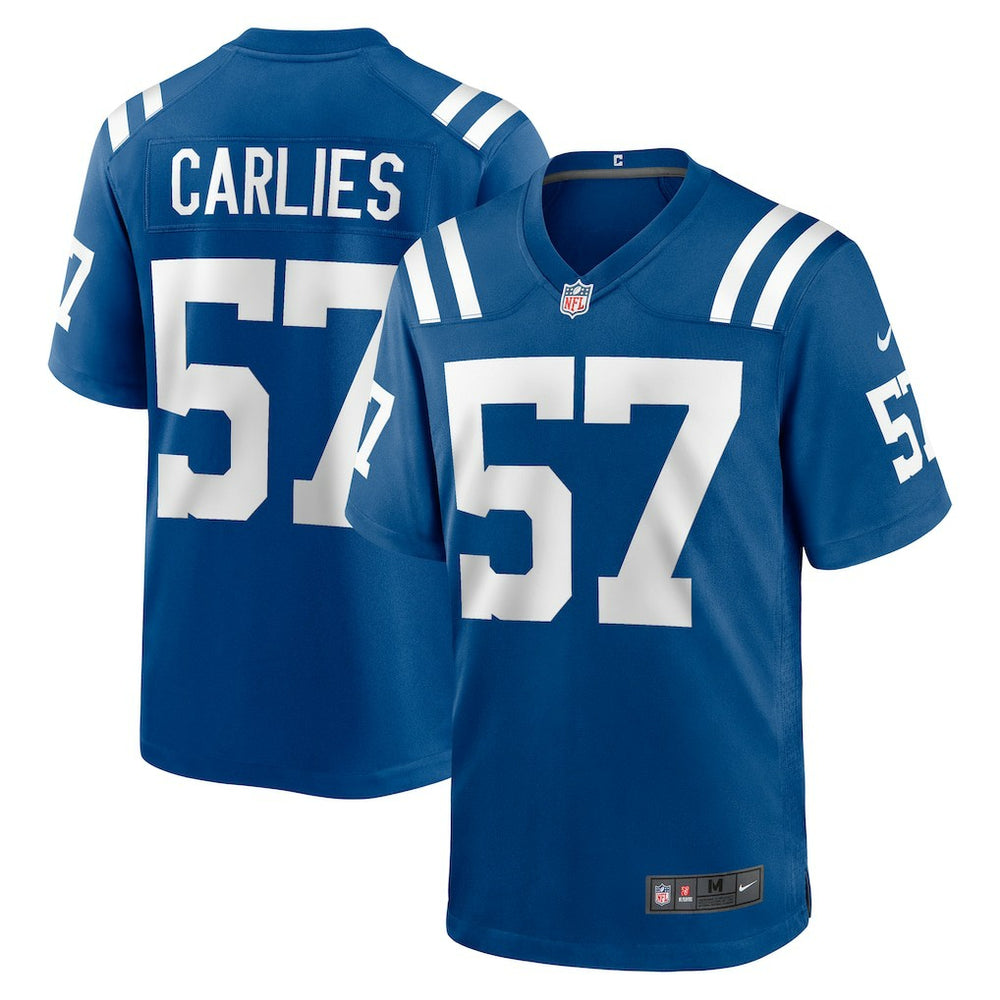 Jaylon Carlies Indianapolis Colts Game Jersey - Royal Jerseys
