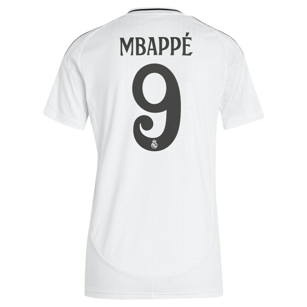 Kylian Mbappé Real Madrid Women's 2024/25 Home Replica Player Jersey White - Adidas on sale