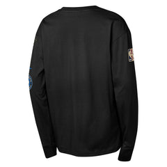 Orlando Magic Youth Hardwood Classics All Over Long Sleeve T-Shirt Black - Mitchell & Ness