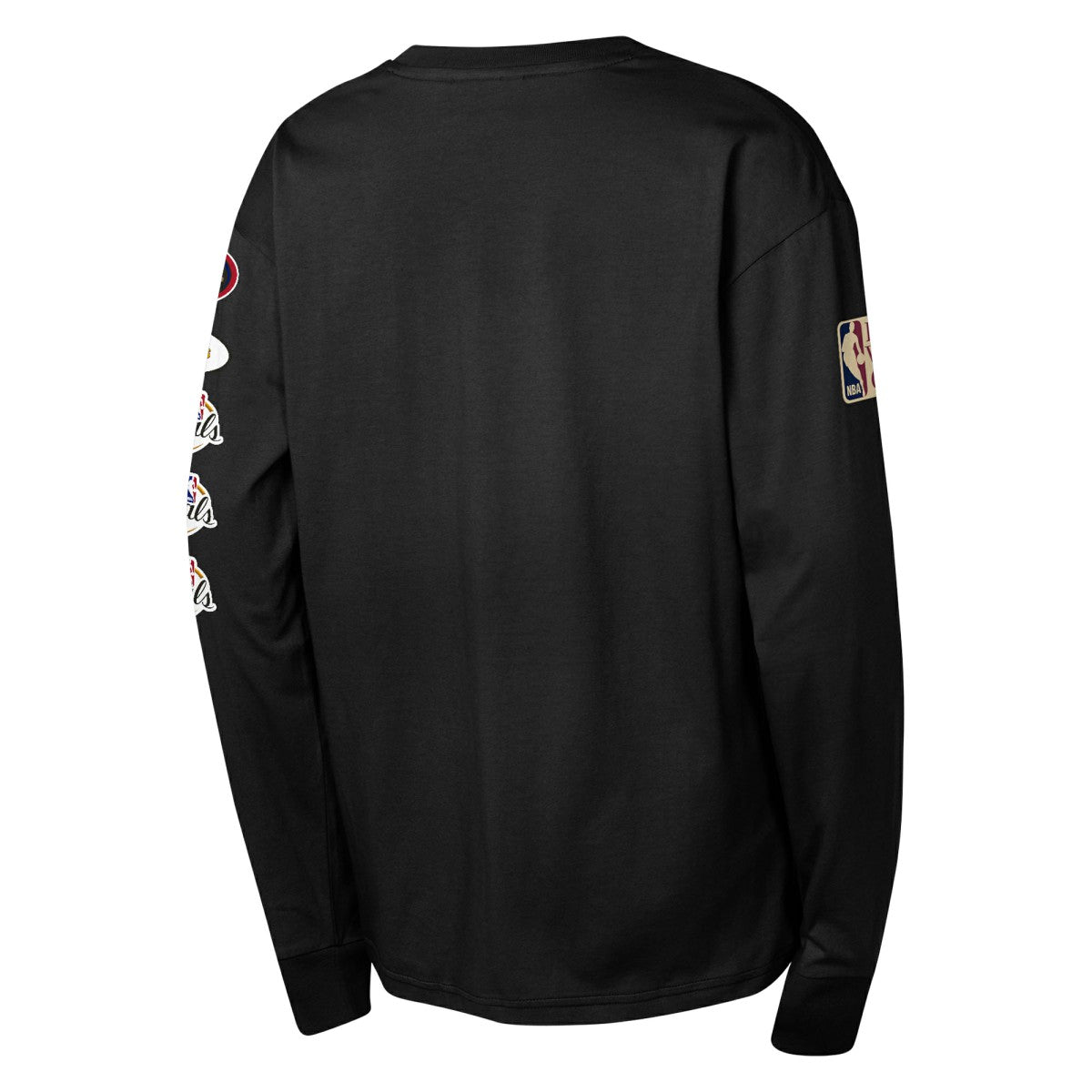 San Antonio Spurs Youth Hardwood Classics All Over Long Sleeve T-Shirt Black - Mitchell & Ness