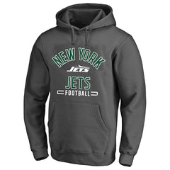 New York Jets Big & Tall Pullover Hoodie - Heather Charcoal Hoodies