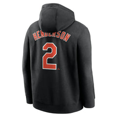 Gunnar Henderson Baltimore Orioles Nike Player Name & Number Club Fleece Pullover Hoodie - Black Hoodies