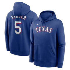 Corey Seager Texas Rangers Nike Player Name & Number Club Fleece Pullover Hoodie - Royal Hoodies