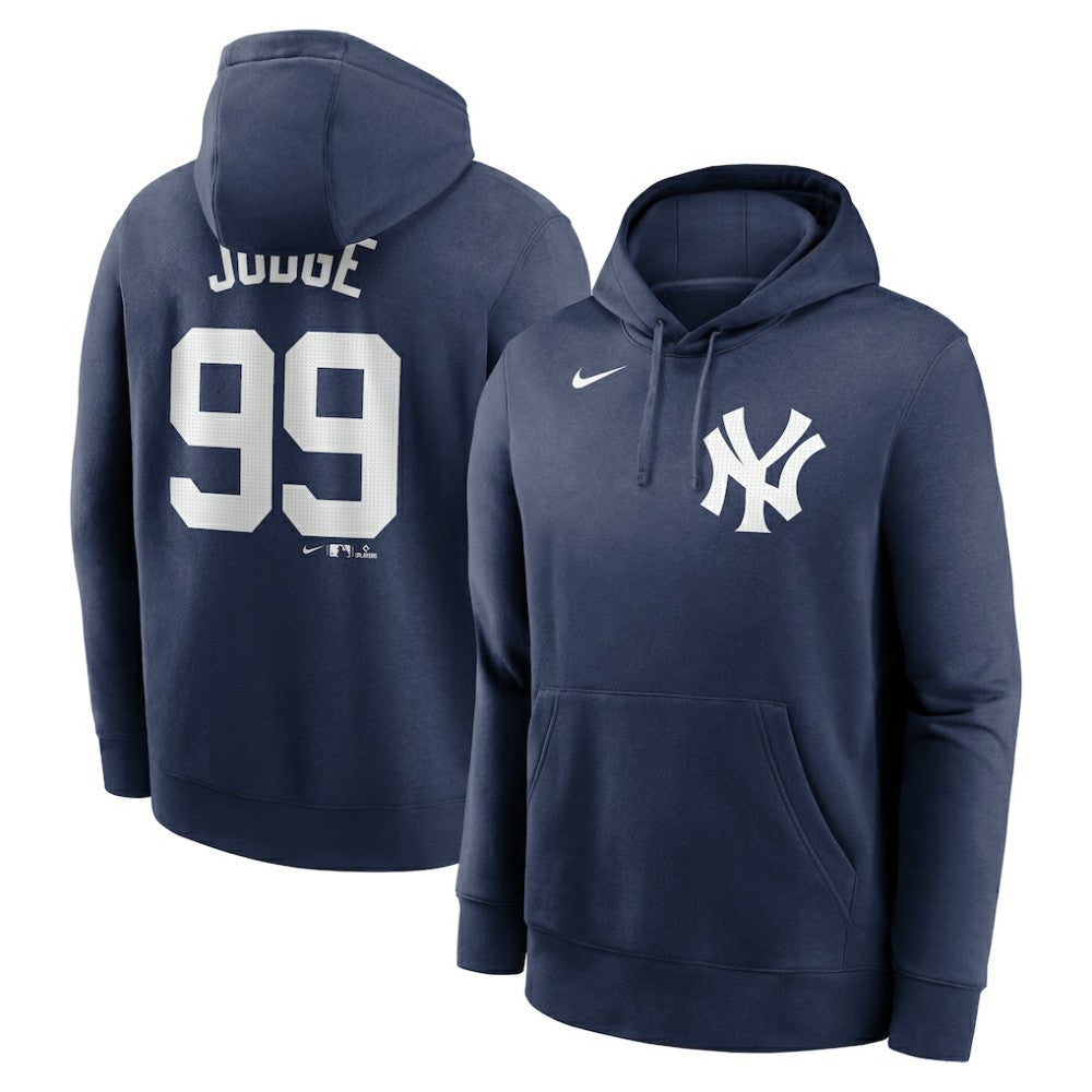 Aaron Judge New York Yankees Nike Player Name & Number Club Pullover Hoodie - Navy Hoodies