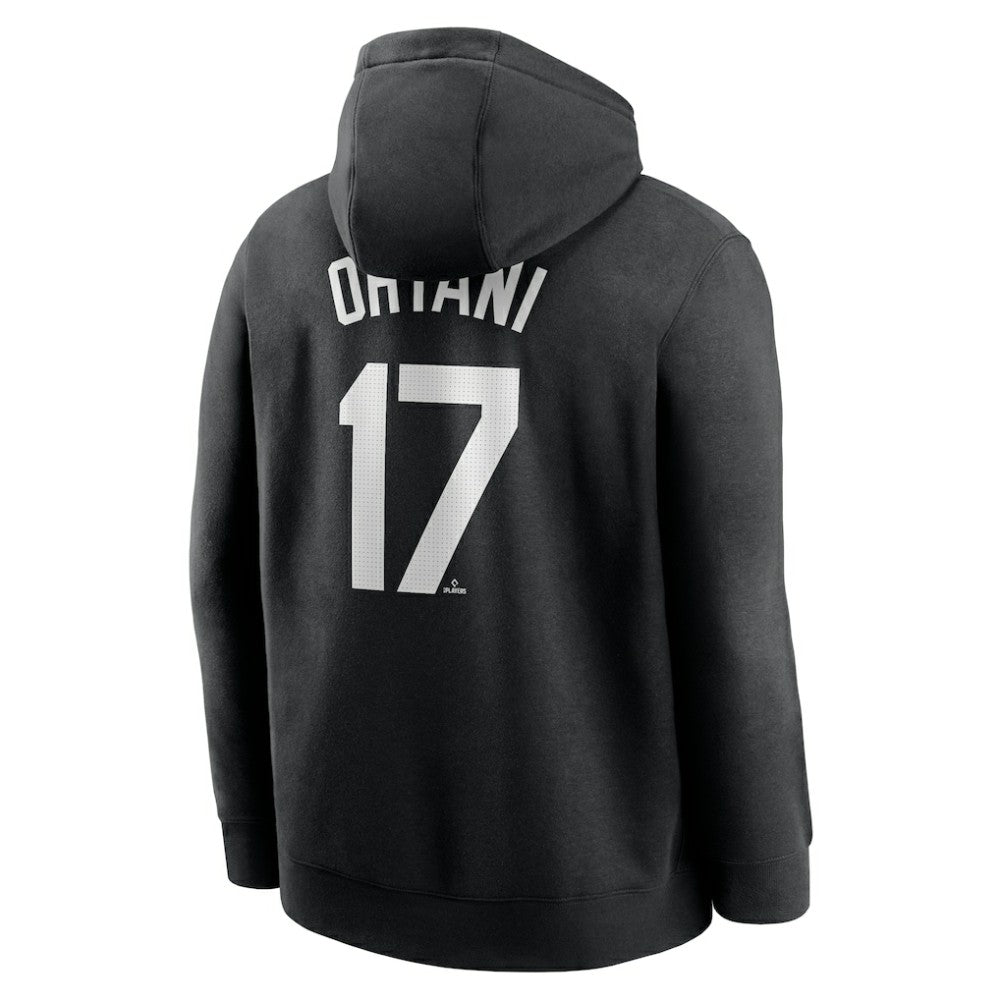 Shohei Ohtani Los Angeles Dodgers Nike Player Name & Number Club Fleece Pullover Hoodie - Black Hoodies