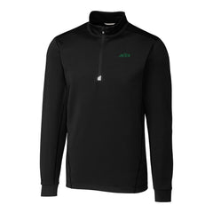 New York Jets Cutter & Buck Primary Logo Traverse Stretch Quarter-Zip Top - Black Tops