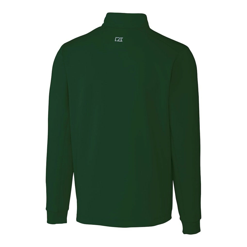 New York Jets Cutter & Buck Primary Logo Traverse Stretch Quarter-Zip Top - Hunter Green Tops