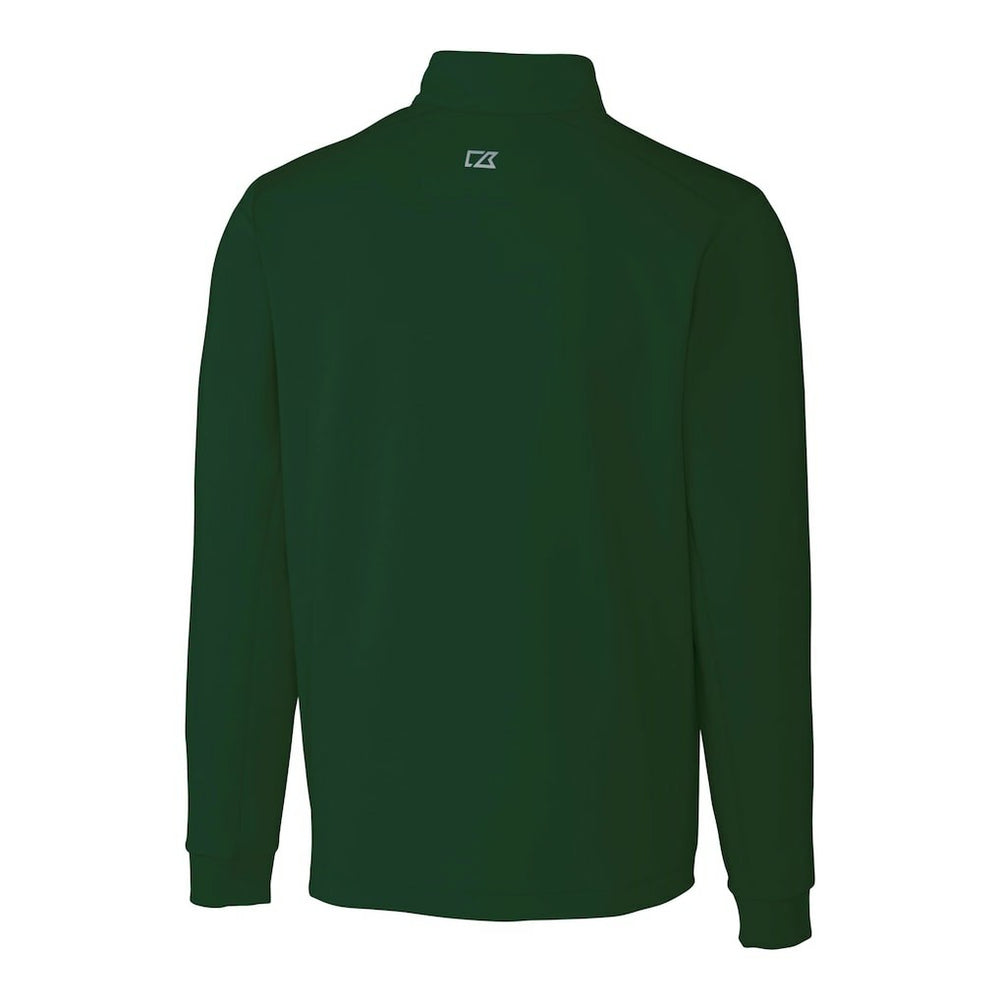 New York Jets Cutter & Buck Primary Logo Traverse Stretch Quarter-Zip Top - Hunter Green Tops
