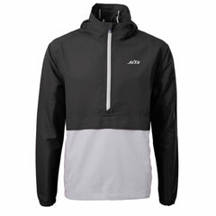 New York Jets Cutter & Buck Monochromatic Logo Charter Eco Recycled Half-Zip Anorak Jacket - Black/Gray Jackets