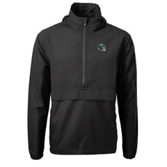 New York Jets Cutter & Buck Helmet Charter Eco Recycled Half-Zip Anorak Jacket - Black Jackets