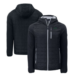 New York Jets Cutter & Buck Primary Logo Rainier PrimaLoft Eco Full-Zip Hybrid Jacket - Black Jackets