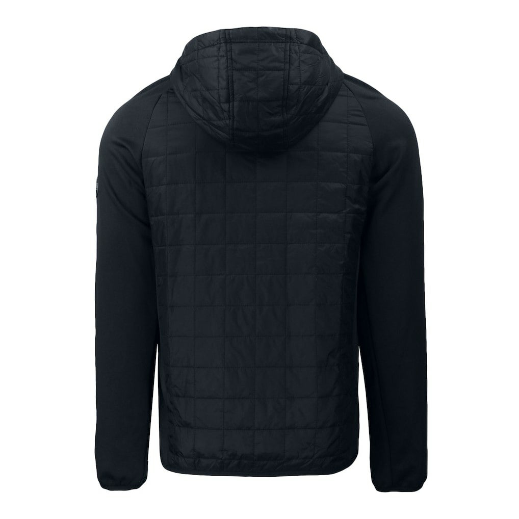New York Jets Cutter & Buck Monochromatic Logo Rainier PrimaLoft Eco Full-Zip Hybrid Jacket - Black Jackets