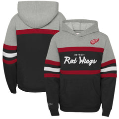 Detroit Red Wings Mitchell & Ness Youth Head Coach Pullover Hoodie - Black | US 201843916