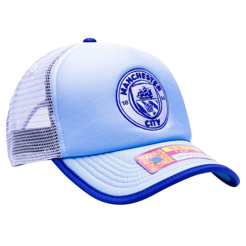Manchester City Destiny Trucker Adjustable Hat Light Blue
