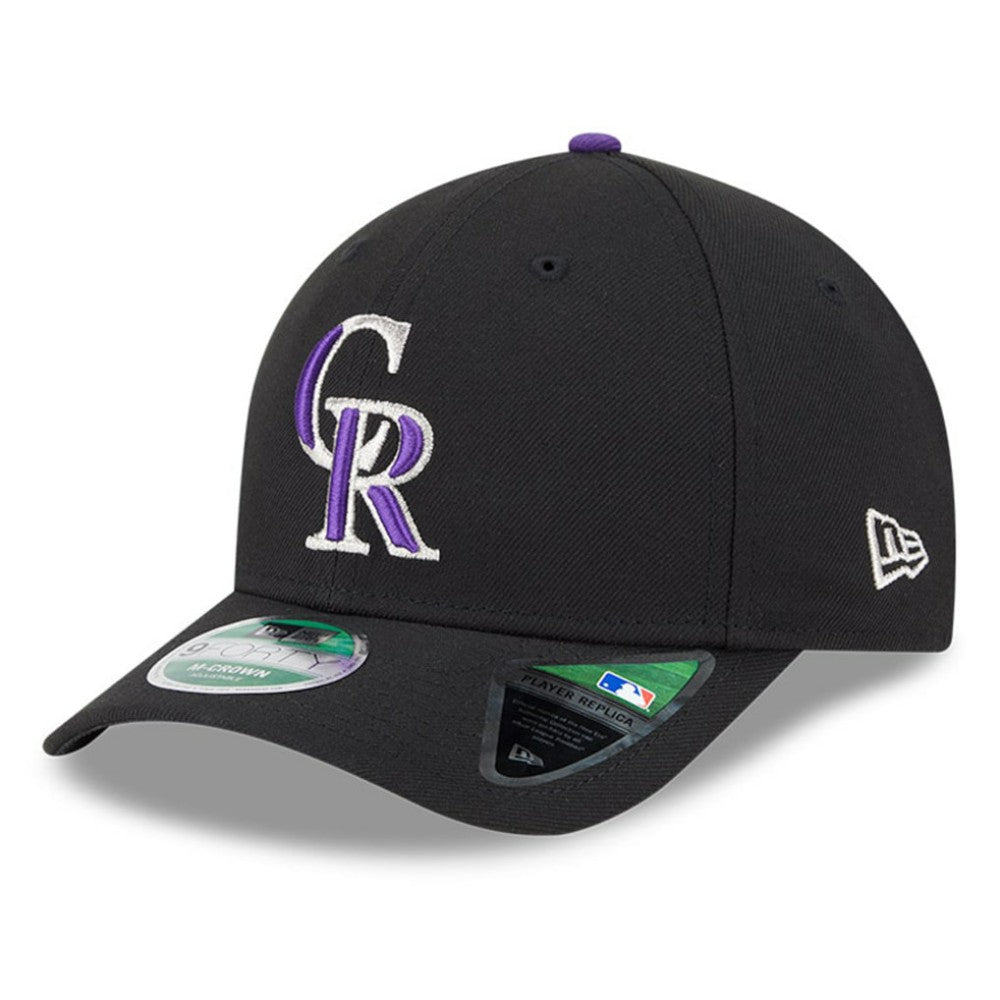 Colorado Rockies New Era Player Replica 9FORTY Adjustable Hat - Black Hats