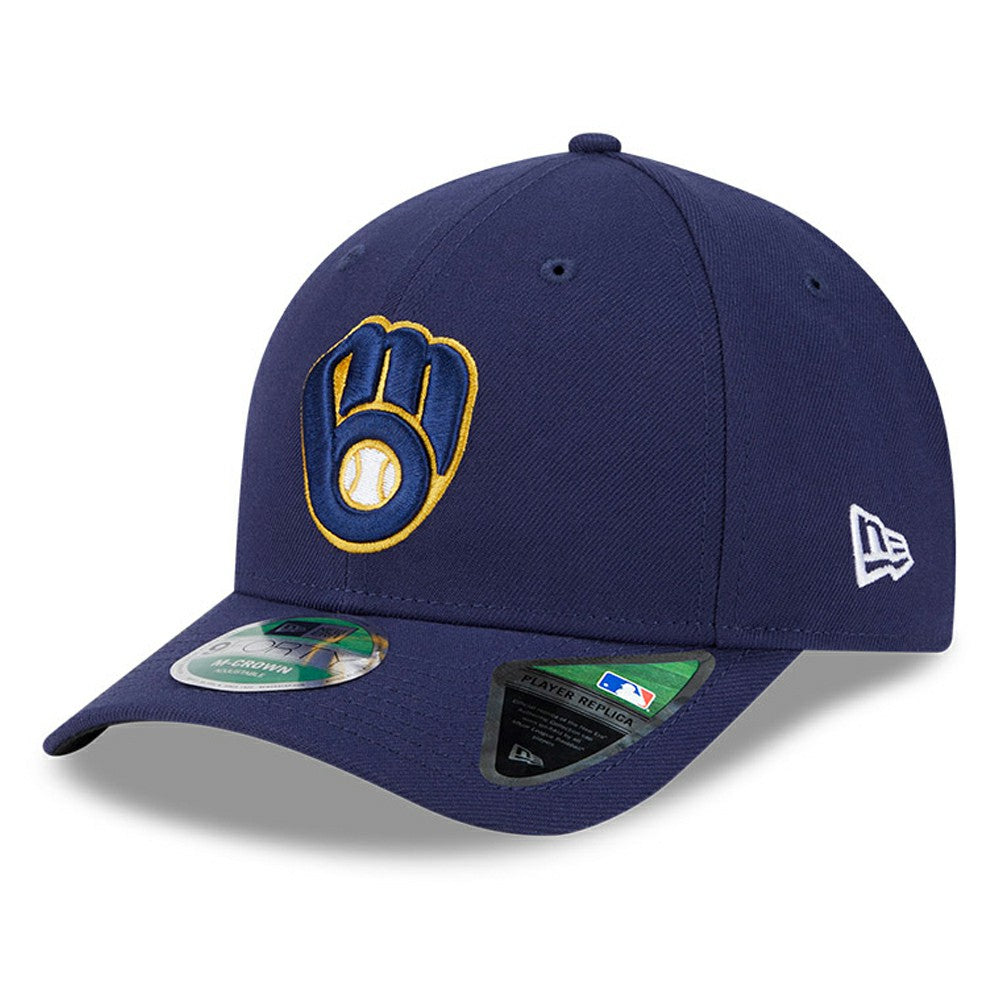Milwaukee Brewers New Era Player Replica 9FORTY Adjustable Hat - Navy Hats