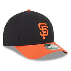 San Francisco Giants New Era Player Replica 9FORTY Adjustable Hat - Black/Orange Hats