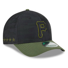 Pittsburgh Pirates New Era Player Replica 9FORTY Adjustable Hat - Black Hats