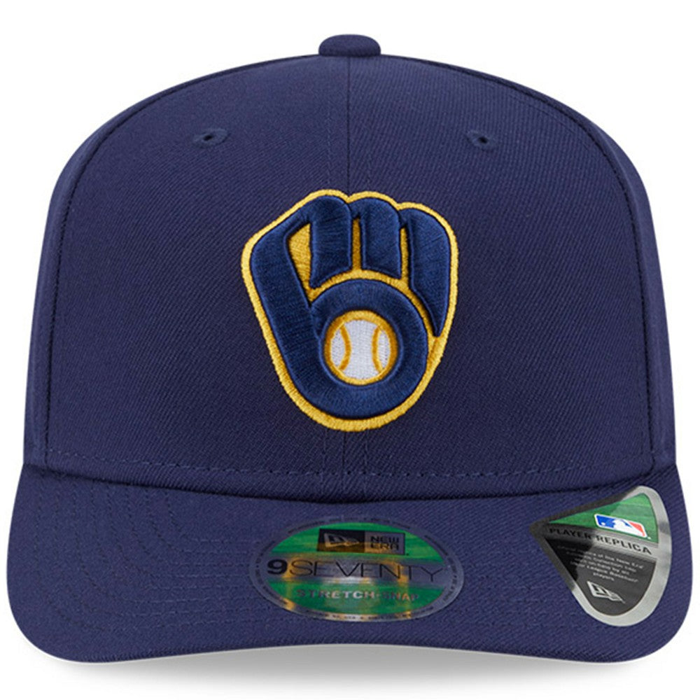 Milwaukee Brewers New Era Player Replica 9SEVENTY Adjustable Hat - Navy Hats
