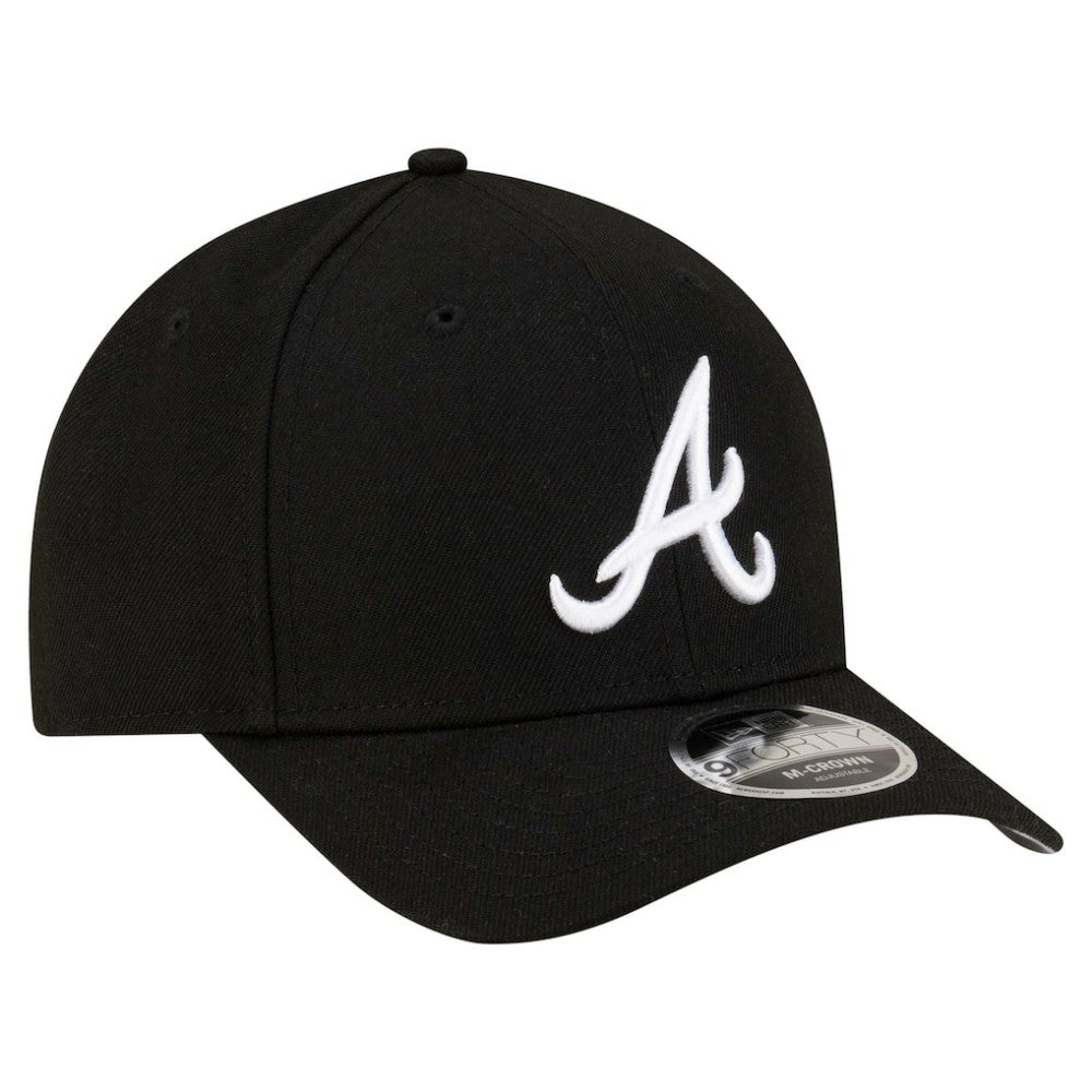 Atlanta Braves New Era Player Replica 9FORTY Adjustable Hat - Black Hats
