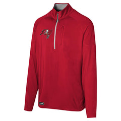 Tampa Bay Buccaneers Grind Iron Quarter-Zip Top - Red Tops