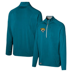 Jacksonville Jaguars Grind Iron Quarter-Zip Top - Teal Tops