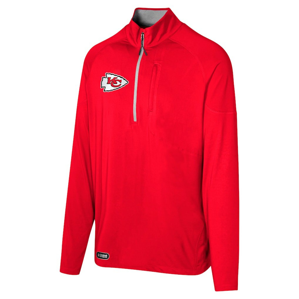Kansas City Chiefs Grind Iron Quarter-Zip Top - Red Tops