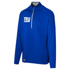 New York Giants Grind Iron Quarter-Zip Top - Royal Tops