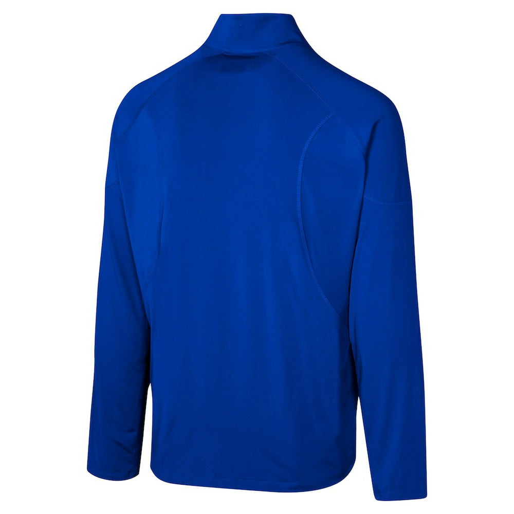 New York Giants Grind Iron Quarter-Zip Top - Royal Tops