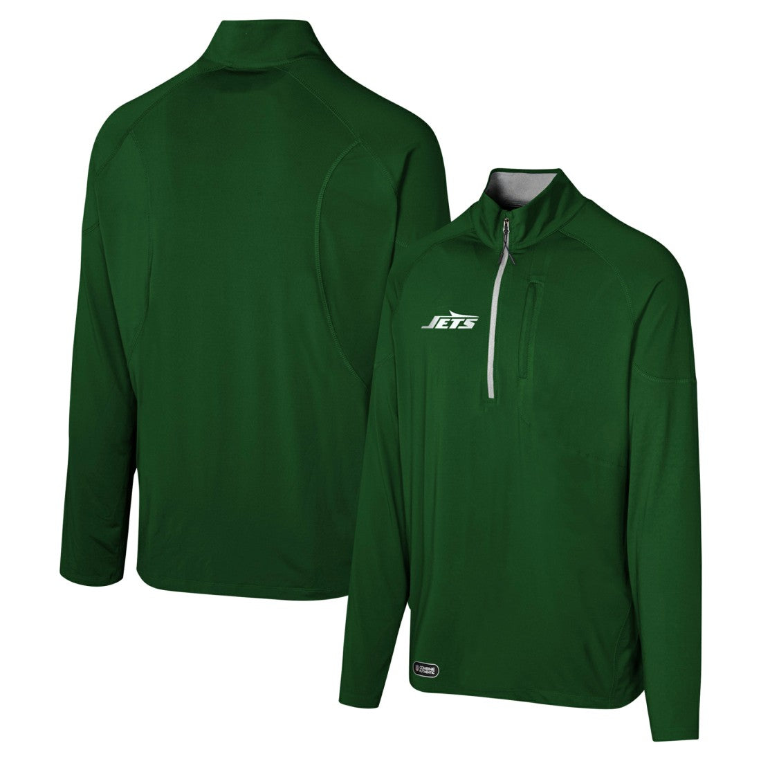 New York Jets Grind Iron Quarter-Zip Top - Green Tops