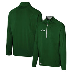 New York Jets Grind Iron Quarter-Zip Top - Green Tops