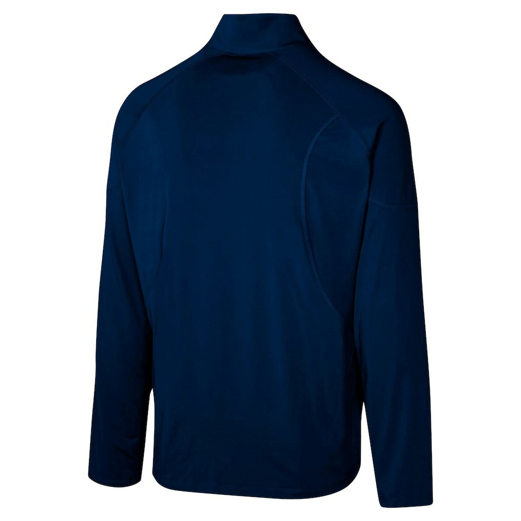 New England Patriots Grind Iron Quarter-Zip Top - Navy Tops