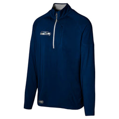 Seattle Seahawks Grind Iron Quarter-Zip Top - College Navy Tops