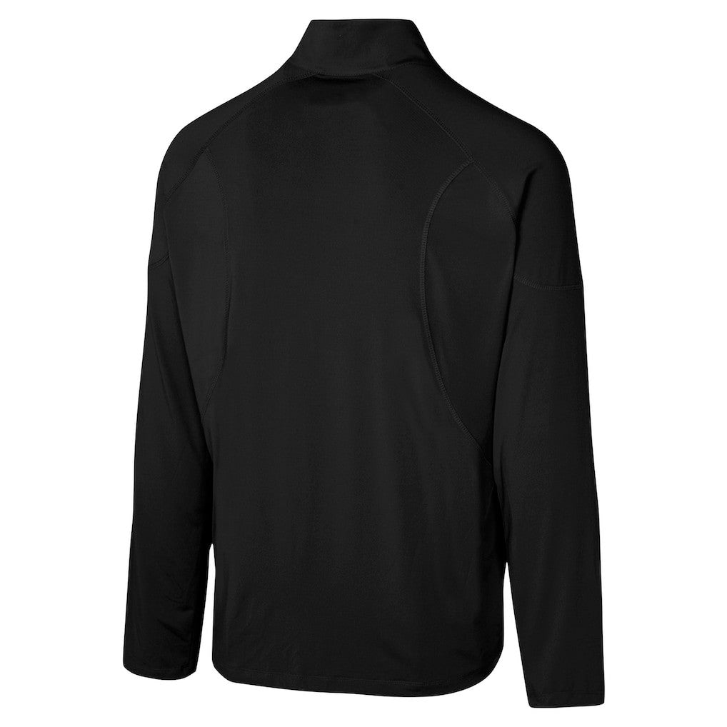 Carolina Panthers Grind Iron Quarter-Zip Top - Black Tops