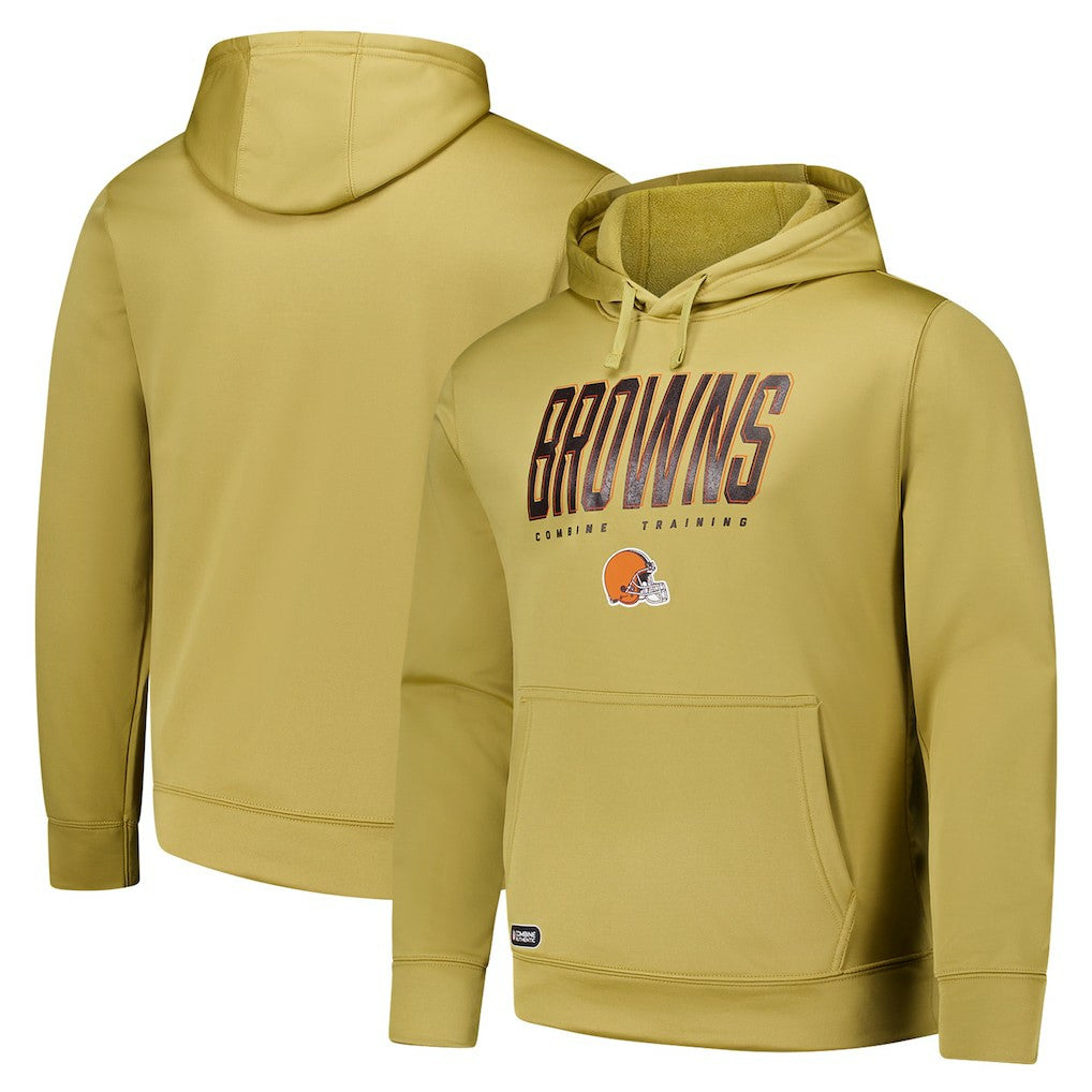 Cleveland Browns Top Ranked Pullover Hoodie - Gold Hoodies