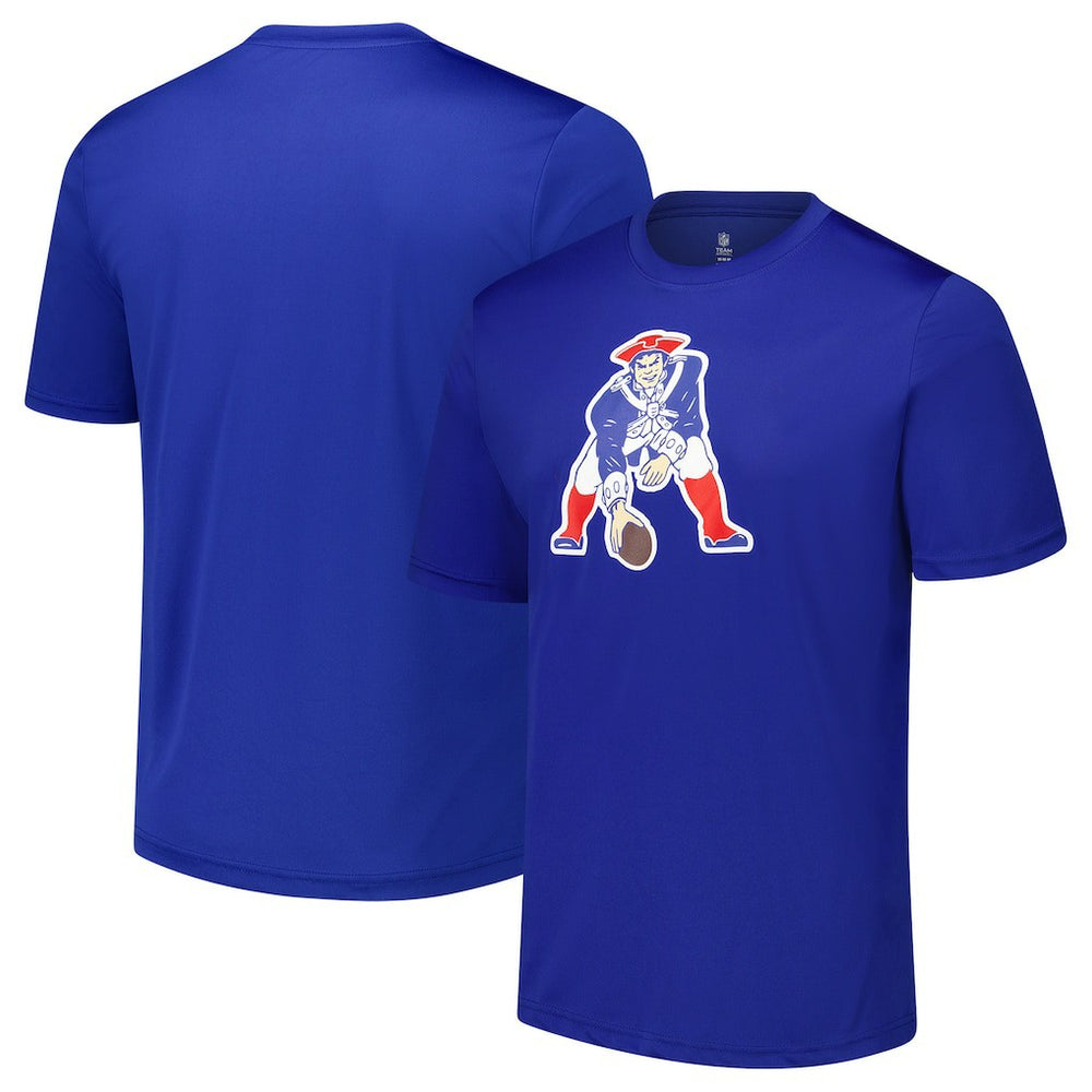 New England Patriots Stadium Retro T-Shirt - Royal T-shirts