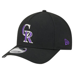 Colorado Rockies New Era 9FORTY M-Crown Adjustable Hat - Black Hats
