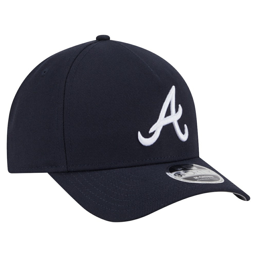 Atlanta Braves New Era 9FORTY M-Crown Adjustable Hat - Navy Hats