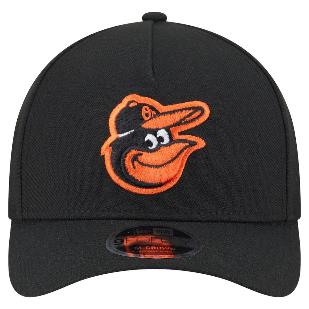 Baltimore Orioles New Era 9FORTY M-Crown Adjustable Hat - Black Hats