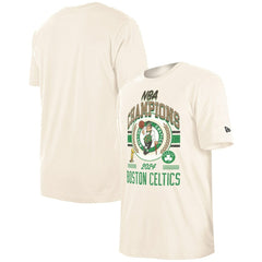 Boston Celtics 2024 NBA Finals Champions Victory Chrome T-Shirt Cream - New Era