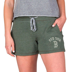 Boston Red Sox Concepts Sport Women's Mainstream French Terry Tri-Blend Shorts - Green Shorts