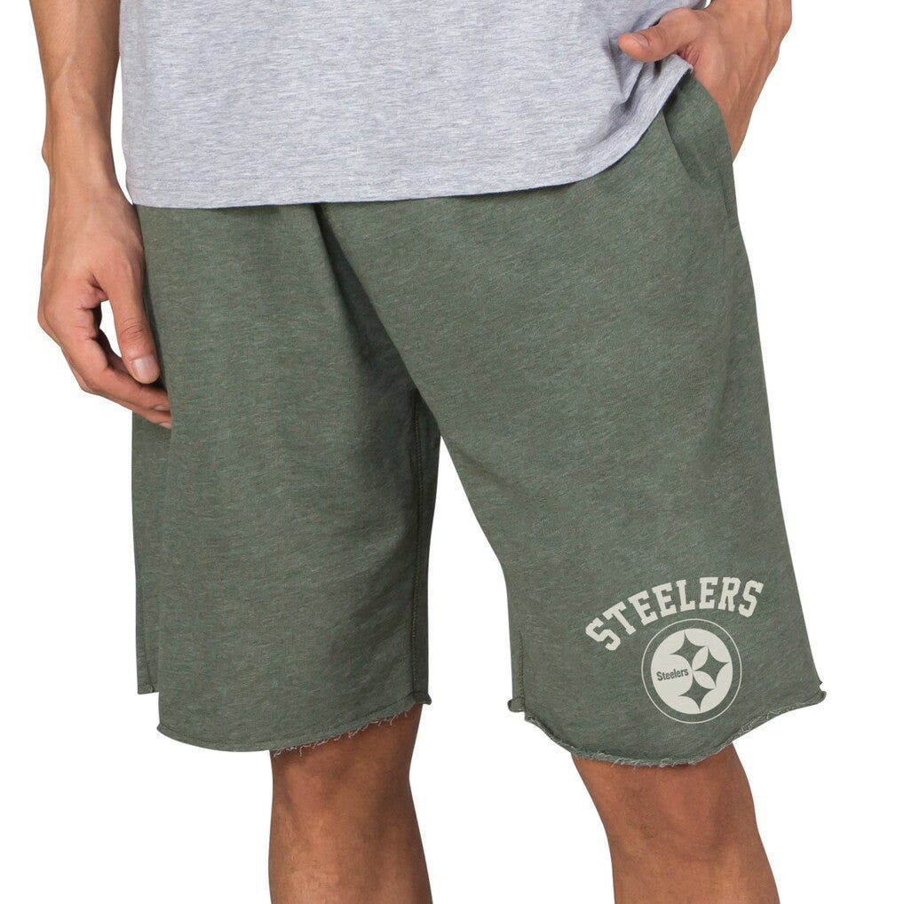 Pittsburgh Steelers Concepts Sport Mainstream Tri-Blend Shorts - Green Shorts