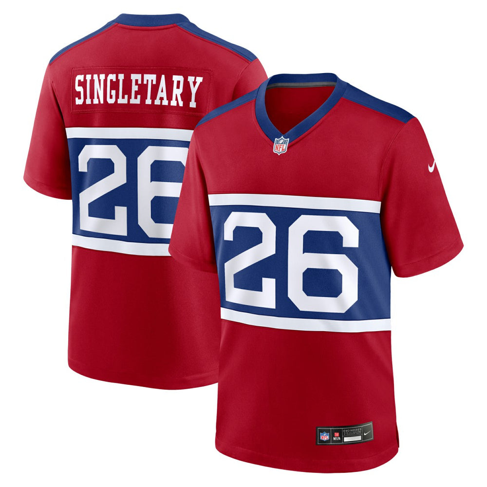 Devin Singletary New York Giants Alternate Player Game Jersey - Century Red Jerseys