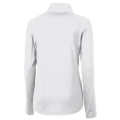 Minnesota Twins Cutter & Buck Women's Adapt Eco Knit Stretch Recycled Half-Zip DryTec Top - White Tops
