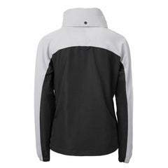 New York Mets Cutter & Buck Women's Charter Eco Recycled Half-Zip Anorak Jacket - Black/Gray Jackets