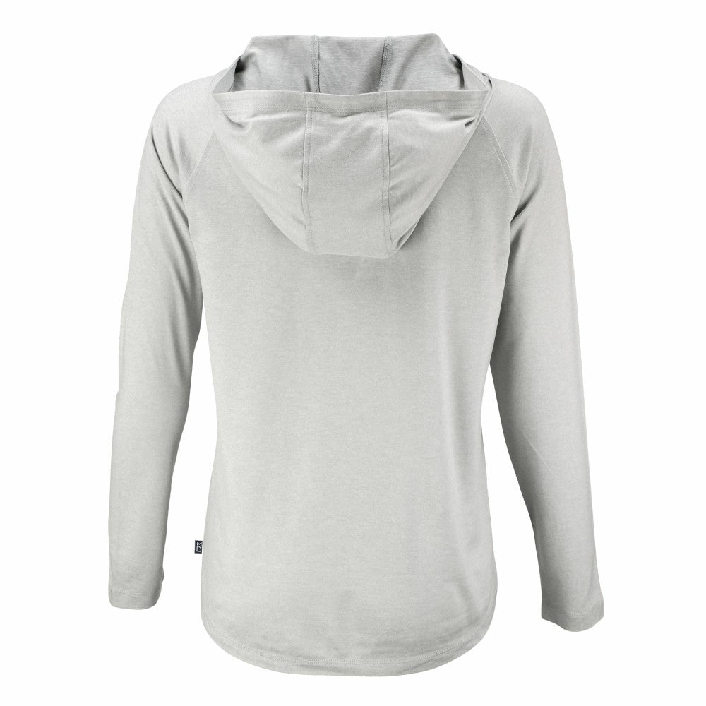 Minnesota Twins Cutter & Buck Women's Coastline Epic Comfort Eco Recycled Raglan Long Sleeve Hoodie T-Shirt - Gray Hoodies