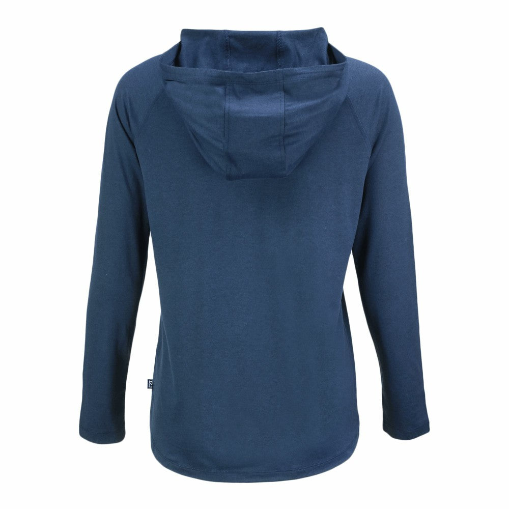 Minnesota Twins Cutter & Buck Women's Coastline Epic Comfort Eco Recycled Raglan Long Sleeve Hoodie T-Shirt - Navy Hoodies