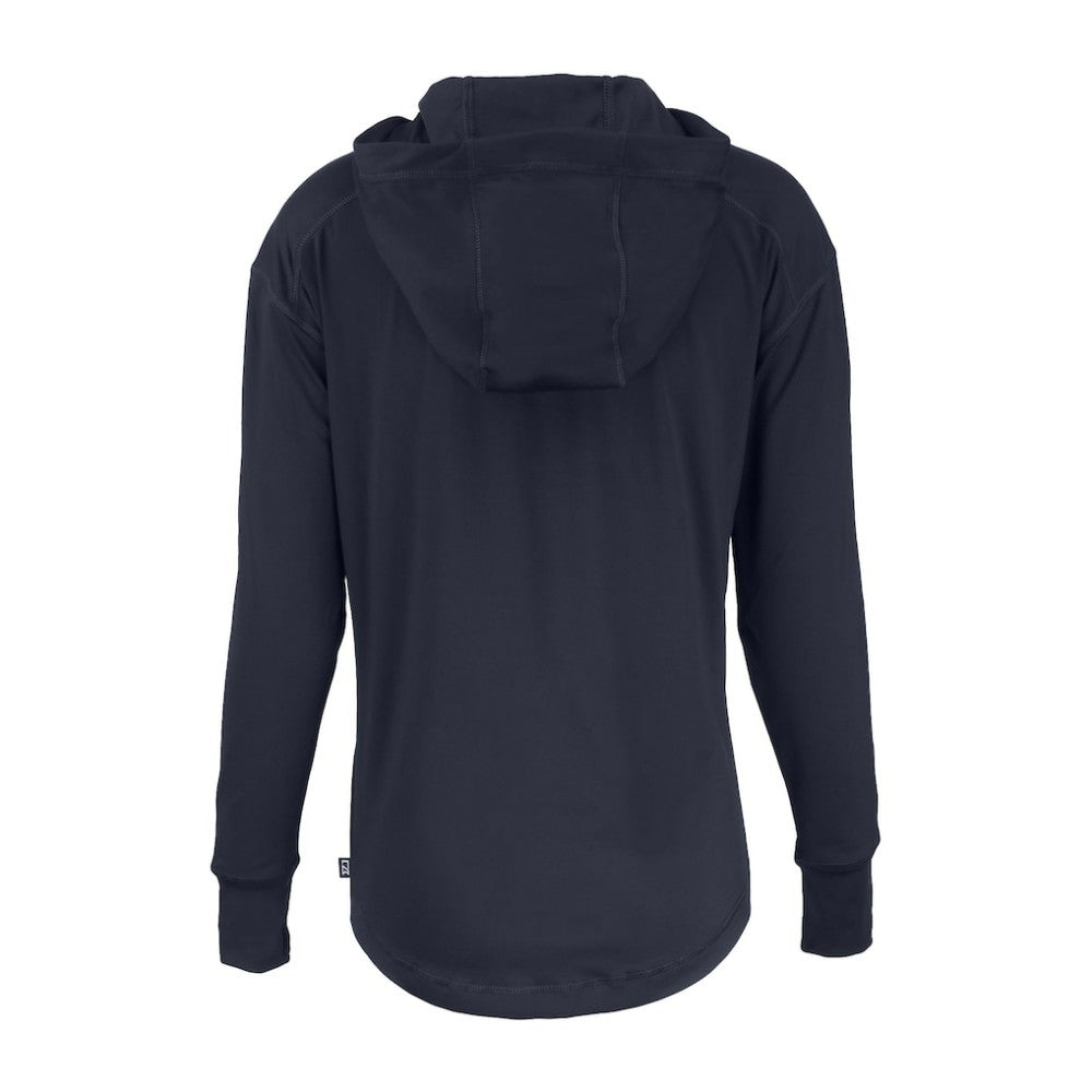 Minnesota Twins Cutter & Buck Women's Daybreak Eco Recycled Half-Zip Hoodie - Navy Hoodies