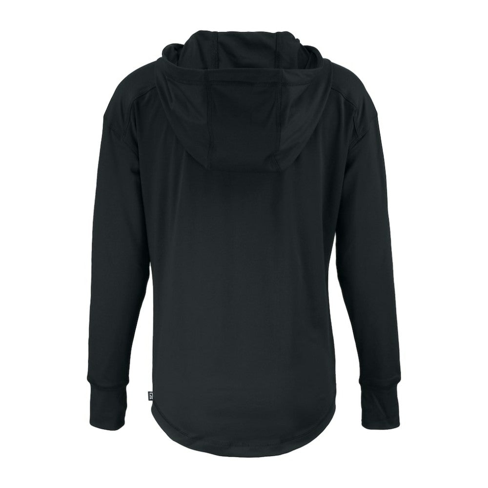 Baltimore Orioles Cutter & Buck Women's Daybreak Eco Recycled Half-Zip Hoodie - Black Hoodies