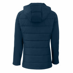 New York Mets Cutter & Buck Women's Evoke Hybrid Eco Softshell Recycled Full-Zip Hooded Jacket - Navy Jackets